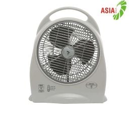 Quạt sạc tích điện Asia QS1001-SV0, 30W, 3 cánh, nút gạt ( sạc 12h, dùng 10h )