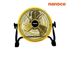Quạt sạc tích điện sàn Nanoco NRF1230L, 20W, 12000 mAh, cánh nhôm 30 cm, màu vàng