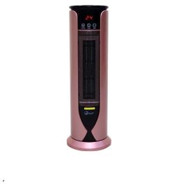 Quạt sưởi gốm Ceramic để sàn Fujie CH-1600RM, 1000W/2000W, điều khiển từ xa, 10-20m2, màu vàng hồng đen