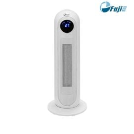 Quạt sưởi gốm Ceramic để sàn FujiE CH-2300, 1200W/2200W, 15-20m2, 3 chế độ, màn hình LCD, 23x23x61 cm