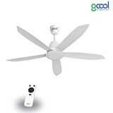Quạt trần GCOOL Copter 03 R 3 cánh CFG140B3, động cơ DC tiết kiệm điện, 40W, cánh quạt 140cm, 3 tốc độ, màu trắng
