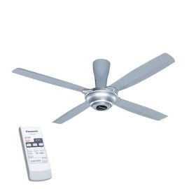 Quạt trần Panasonic F56MPG-S - 4 cánh, có remote, 64W, ti ngắn 30cm, 3 cấp gió, màu bạc