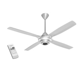 Quạt trần Panasonic F56MZG-S - 4 cánh, có remote, 64W, ti dài 40cm, 3 cấp gió, màu bạc