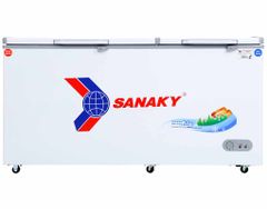 Tủ đông/mát SANAKY 485L VH6699W1 ( 2 ngăn : 1 đông 1 mát, dàn đồng, gas R600a)