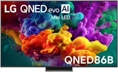 TV LG 65-inch Qned EVO ai Miniled 4K 65QNED86BSA 120Hz/144Hz Native- webOS 26; Bộ xử lý α8 AI Processor 4K Gen3, Wi-Fi 5; loa 20W, AI Sound Pro,2026