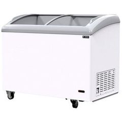 Tủ đông kính cong Sanden intercool SNC-0355, 330L, 1 ngăn đông, 1220x695x920, Gas R290,
