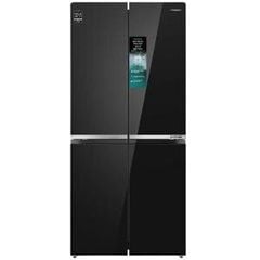 Tủ lạnh 4 cánh Hisense inverter RQ559N4EBU 427L - Màu đen, mặt gương - 2 dàn lạnh độc lập; Super Cool & Super Freeze - khay đá xoay.