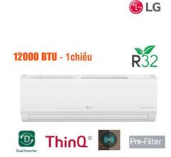 Điều hòa LG IEC12G1U 2025 - Dual Inverter; 1.5HP 12300 BTU/h; 50dB(A); CSPF 5.22; Lọc PM 2.5; ThinQ; Wi-Fi; lớp phủ chống ăn mòn, CSPF: 5.22 (dàn nóng 21.6KG)