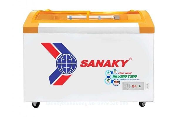 Tủ đông Sanaky kính cong 280L VH-3899KB 1 ngăn đông, 2 cửa, dàn đồng)
