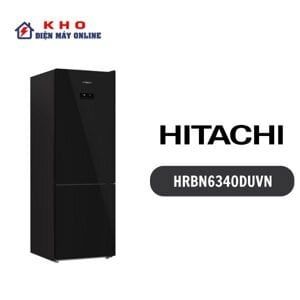 Tủ lạnh Hitachi Inverter 323 lít HRBN6340DUVN (Kiểu tủ ngăn đá dưới,Inverter x Làm lạnh kép.Ngăn rau công nghệ Max Fresh.Công nghệ ion hóa.Ngăn Chill tươi ngon -1°C), Màu đen ánh sao.
