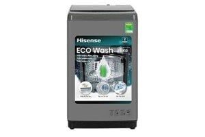 Máy giặt cửa trên Hisense 8Kg WTZQ8012UT ( 10 chương trình giặt, lồng giặt thép không rỉ. màu xám đen)