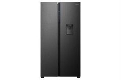 Tủ lạnh SBS Hisense 544L RS708N4EBND - Lấy nước ngoài. Mặt thép, làm lạnh đa chiều, inverter tiết kiệm điện, bảng điều khiển ngoài)