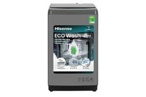 Máy giặt cửa trên Hisense 8Kg WTZQ8012UT ( 10 chương trình giặt, lồng giặt thép không rỉ. màu xám đen)