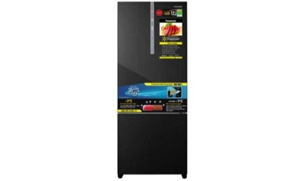 Tủ lạnh Panasonic 420L Inverter NR-BX471WGKV(Màu đen, ngăn đá dưới, cấp đông mềm Blue Ag+). CSPF=1.86