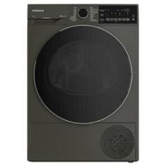Máy sấy quần áo Heatpum 10kg Hitachi TD-100XFVEM - Màu xám - Khử trùng bằng tia cực tím; 14 chế độ sấy; có đèn led trong lồng; Turkey
