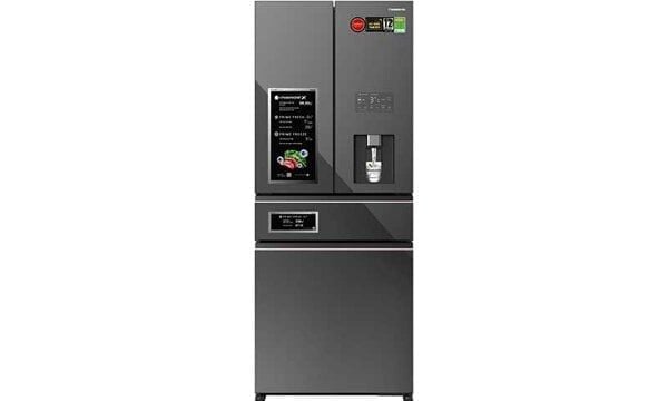 Tủ lạnh Multi Door Panasonic 540L NR-YW590YMMV - Gương đen - PRIME+ Edition; ECONAVI; Ngăn đông 186L; 463 kWh/năm; Nước ngoài 3L lọc Carbon; Đá tự động 5L; Ngăn Đông Mềm 61L PrimeFresh -5ºC to 4ºC; nanoe™ X; Ag Clean; 1890x750x750