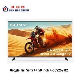 TV Sony 50 -inch 4K K-50S25VM2 - Bravia 2, GoogleTV, 4K Processor X1™, 60Hz / Motionflow™ XR 200,- voice search ,Wi-Fi Certified 802.1150/60 Hz, 220 V – 240 V AC,,Bluetooth: v5.3, model 2025