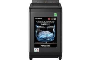 Máy giặt Panasonic 12,5kg cửa trên inverter NA-FD125X3BV(Xoáy nước siêu mạnh,Hệ thống tạo bọt siêu mịn ActiveFoam, StainMaster loại bỏ vết bẩn khó. Màu xám đen))