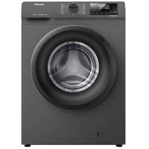 Máy giặt sấy Hisense 9Kg/6Kg WD90N1Y ( sấy đa chiều xoắn ốc, tự vệ sinh mặt ngoài lồng giặt, giặt và sấy nhanh 60p, tự động vệ sinh đệm cửa). Màu xám.