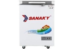 Tủ đông Sanaky 100L VH-1599HYK(1 đông ,Dàn đồng,Cánh kính cường lực,Màu xám)
