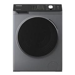 Máy giặt sấy cửa trước Hitachi giặt 10.5kg/ sấy 7kg BD-D1054HVOS (giặt nước nóng giảm mùi hôi, diệt khuẩn, chống nhăn, động cơ inverter. Màu xám sáng)