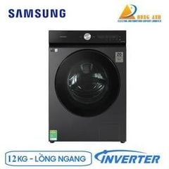 Máy giặt cửa trước Samsung 12Kg WW12CB944DGBSV - Màu đen - Công nghệ giặt Ecobubble, AI wash. tự động phân bổ giặt xả
