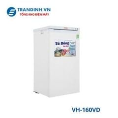 Tủ đông đứng Sanaky 118L VH-160VD(1 ngăn đông,1 cánh,Dàn Nhôm). KT: 554x573x1056