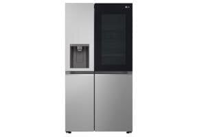 Tủ lạnh SBS LG 635L GR-G257SV - Màu bạc - InstaView; Đá tự động; Khử mùi Hygiene Fresh+; Ngăn FRESH Balancer; DoorCooling; WiFi Smart ThinQ; Làm đá tự đồng; Lấy nước và đá ngoài; Diệt khuẩn UVnano; CSPF=1,21; 913 x 1790 x 735