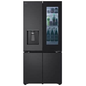 Tủ lạnh 4 cánh LG Inverter 571 lít Multi Door InstaView LFD58BLMAI (InstaView gõ 2 lần nhìn thấu bên trong. Lấy nước ngoài, đá tự động, ngăn đông mềm, màu đen lì)
