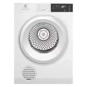 Máy sấy thông hơi Electrolux 9kg EDS904H3WC (Làm mới quần áo mà không cần giặt, Sấy đảo chiều chống nhăn, Chương trình diệt khuẩn chuyên sâu, Cảm biến sấy bảo vệ áo quần, Giảm phai màu đến 80%*, Sấy nhanh cho lượng đồ ít Màu trắng)