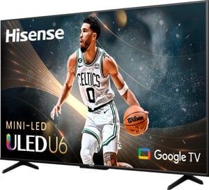 TV Hisense 75-inch ULED Mini-LED 4K 75U6Q 144Hz - Vidaa 8.5; Quantum Dot; Dolby Vision-Atmos; HDR 10+; Loa 2.1 40W; Wi-Fi 2.4/5.0GHz; BT5.0;
