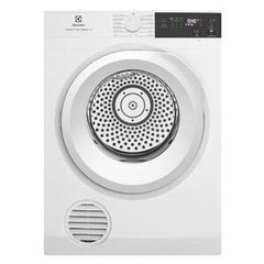 Máy sấy thông hơi Electrolux 9kg EDV904H3WC (Sấy đảo chiều chống nhăn, Chương trình diệt khuẩn chuyên sâu, Cảm biến sấy bảo vệ áo quần, Giữ trang phục bền màu lâu hơn, Sấy nhanh cho lượng đồ ít, Lồng sấy cỡ lớn tiện lợi. Màu trắng)