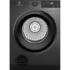 Máy sấy thông hơi Electrolux 9kg EDV904N3SC (Sấy đảo chiều chống nhăn, Chương trình diệt khuẩn chuyên sâu, Cảm biến sấy bảo vệ áo quần, Giữ trang phục bền màu lâu hơn, Sấy nhanh cho lượng đồ ít, Lồng sấy cỡ lớn tiện lợi. Màu xám đen
