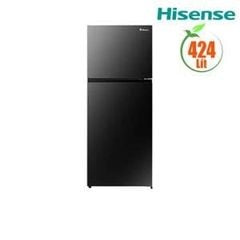 Tủ lạnh 2 cửa Ngăn đông trên Hisense inverter RT328N4EBND - 249L (Lấy nước ngoài tiện lợi, diệt khuẩn khử mùi ngăn mát và ngăn đông, ngăn trữ lạnh 0 độ, mặt thép vân nhám, cửa mở 90 độ. Màu xám) )