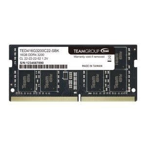 RAM 16GB SoDIMM DDR4 Team ELITE; 3200MT/s; CL22; 1Rx16; 1.2V; 5Y (TED416G3200C22-S01)