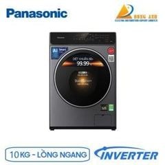 Máy giặt Panasonic 10Kg cửa trước Inverter NA-V10FC1LVT(14 Chương trình,Công nghệ Blue Ag+, sấy nhẹ 2kg ). Màu xám