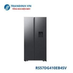 Tủ lạnh SBS Samsung 578L RS57DG410EB4SV - Cánh thép xám - Nước ngoài; Ngăn đông 208L; Chuông báo cửa mở; CSPF 1.43; 530 kWh/năm)