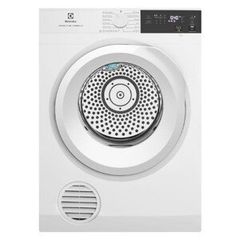 Máy sấy thông hơi Electrolux 9kg EDS904H3WC (Làm mới quần áo mà không cần giặt, Sấy đảo chiều chống nhăn, Chương trình diệt khuẩn chuyên sâu, Cảm biến sấy bảo vệ áo quần, Giảm phai màu đến 80%*, Sấy nhanh cho lượng đồ ít Màu trắng)