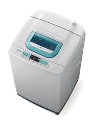 Máy giặt cửa trên Hitachi 9KG LTL09MV00 - Màu xám đậm, giặt thông minh tiết kiệm nước, sấy khô bằng luồng khí, tự động cân bằng, tự vệ sinh lồng giặt; Cửa trợ lực
