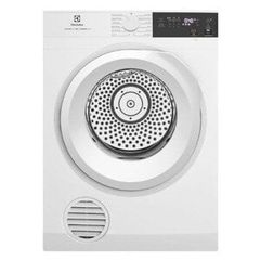 Máy sấy thông hơi Electrolux 9kg EDV904H3WC (Sấy đảo chiều chống nhăn, Chương trình diệt khuẩn chuyên sâu, Cảm biến sấy bảo vệ áo quần, Giữ trang phục bền màu lâu hơn, Sấy nhanh cho lượng đồ ít, Lồng sấy cỡ lớn tiện lợi. Màu trắng)