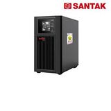 UPS True Online Santak C2K-LCD 2KVA - Tower; 1.8KW; Hiệu suất 91%; điện áp vào 100-300 VAC; LCD; RS232; 3Y