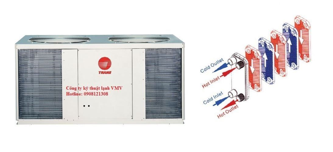 CHILLER MINI GIẢI NHIỆT GIÓ TRANE CGAT085 - 9.5HP