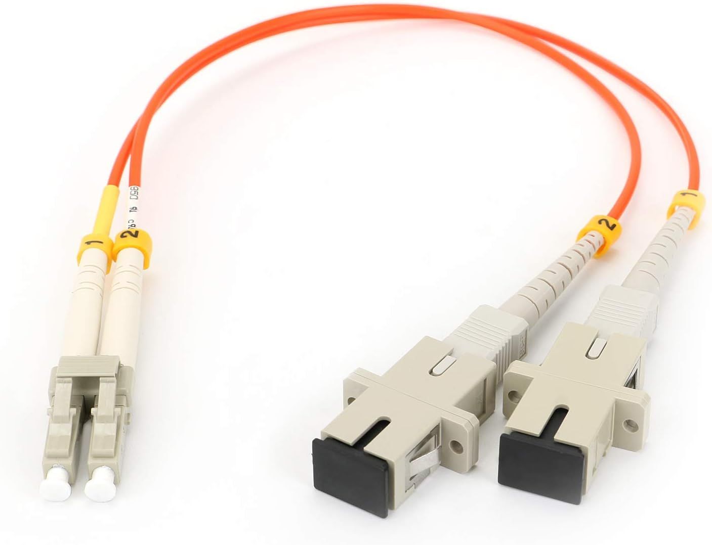 Dây nhảy quang Multimode OM2 SC (Đầu Cái) sang LC (Đầu đực) SC/UPC(Female)-LC/UPC(Male) dài 30cm