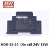 Bộ đổi nguồn điện công nghiệp HDR-15-24 AC220V - DC24V 15W 0.63A gắn thanh Rail- DIN Rail - Hãng Meanwell