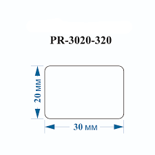 Nhãn in cho máy in nhãn cầm tay PT-50DC kích thước 30x20mm - 320 tem/cuộn - PR-3020WE-320
