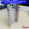 Đế Inox 100x2 gắn được 10 phiến Krone - Chưa bao gồm phiến Krone