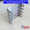 Đế Inox 50x2 gắn được 5 phiến Krone - Chưa bao gồm phiến Krone