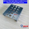 Đế Inox 50x2 gắn được 5 phiến Krone - Chưa bao gồm phiến Krone