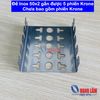 Đế Inox 50x2 gắn được 5 phiến Krone - Chưa bao gồm phiến Krone