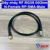 Dây nhảy RF RG58 50Ohm N-Female RP-SMA-Male